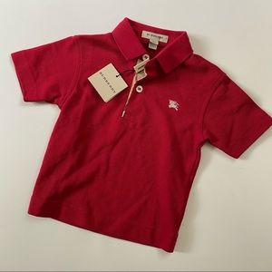 Burberry Polo Red Infant Short Sleeve
